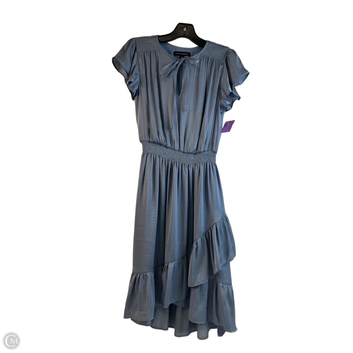 Dress Casual Midi By Banana Republic In Blue, Size: Xs
