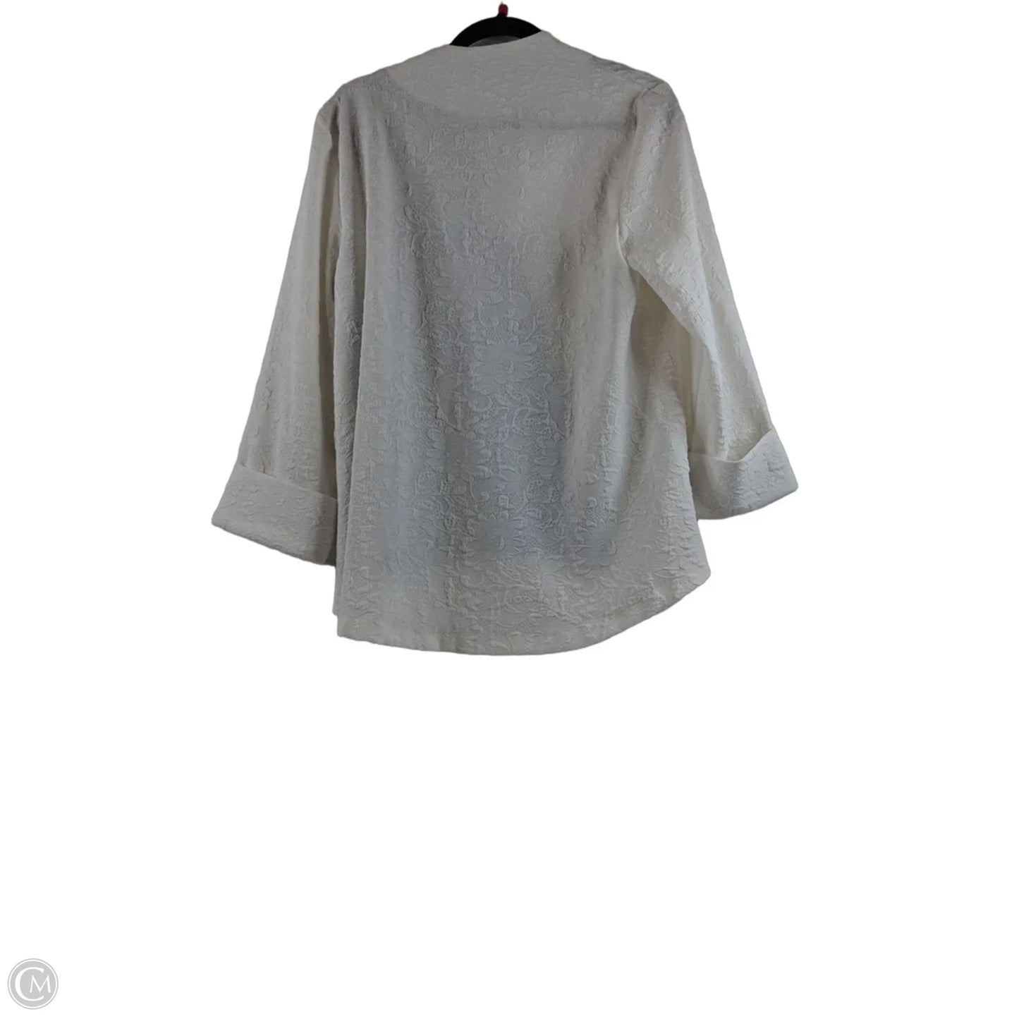 Blazer By Clothes Mentor In Black & White, Size: L