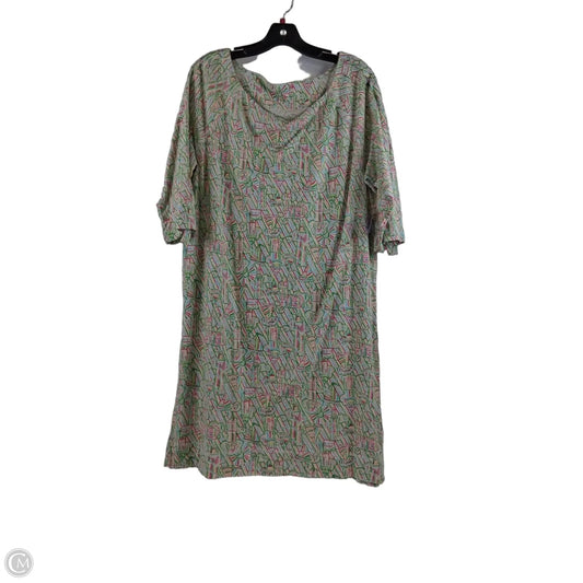 Dress Designer By Lilly Pulitzer In Green & Pink, Size: L