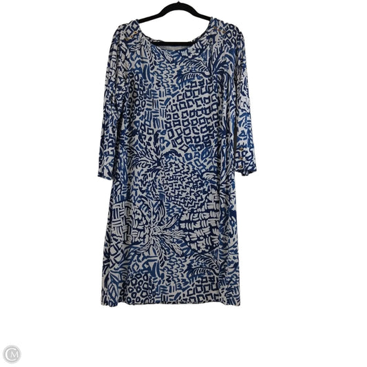Dress Designer By Lilly Pulitzer In Blue & White, Size: Xl
