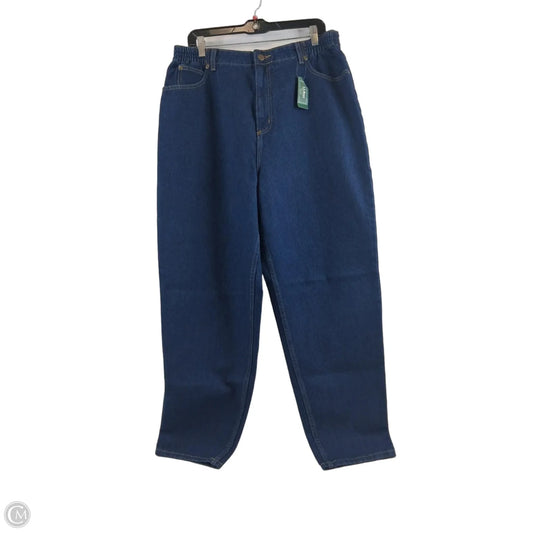 Jeans Straight By L.l. Bean In Blue Denim, Size: 20