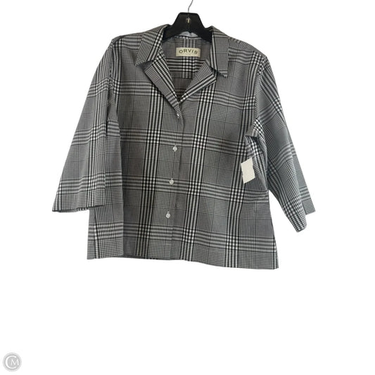 Top Short Sleeve Basic By Orvis In Black & White, Size: Xl