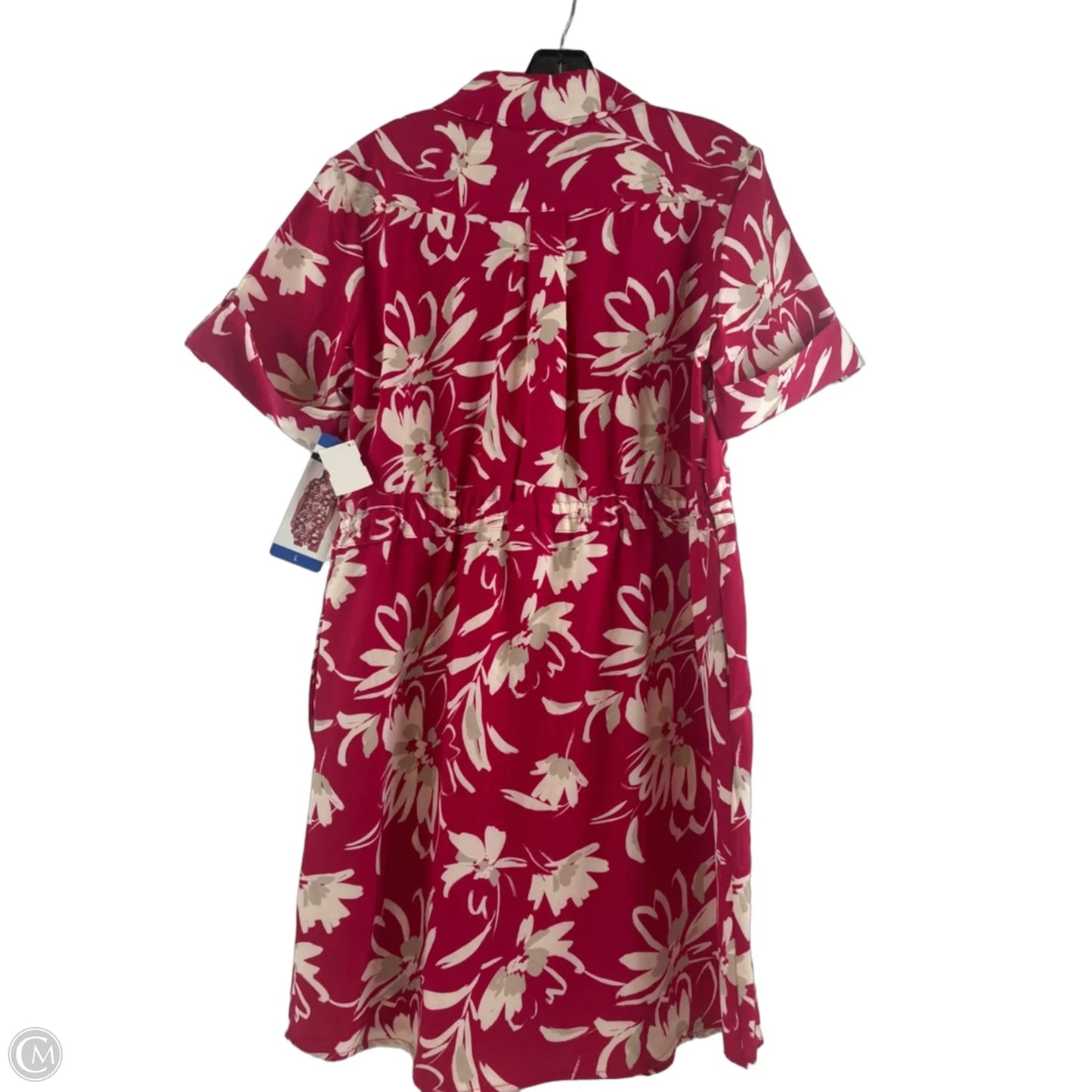 Dress Casual Midi By H For Halston In Red & White, Size: L
