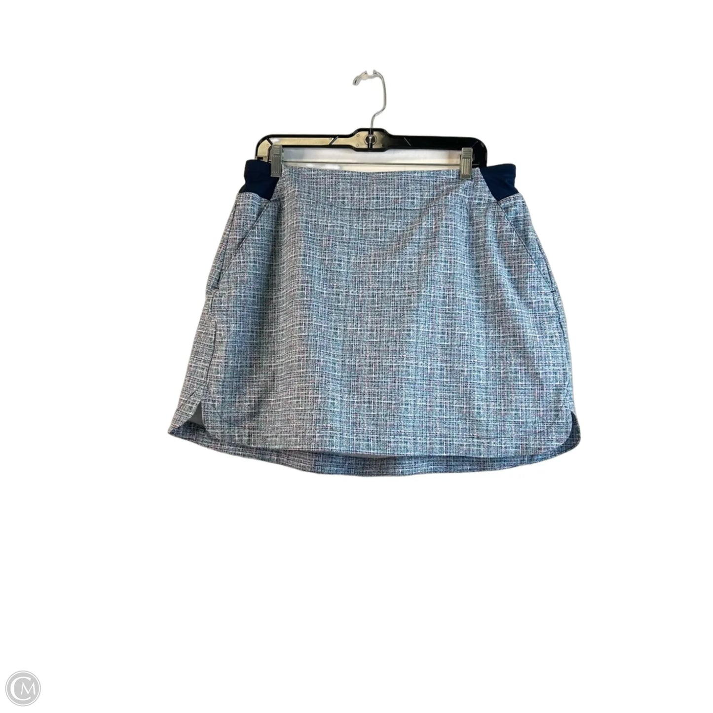 Athletic Skort By Clothes Mentor In Blue & Pink, Size: L