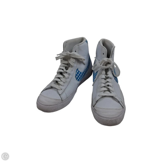 Shoes Sneakers By Nike In Blue & White, Size: 10