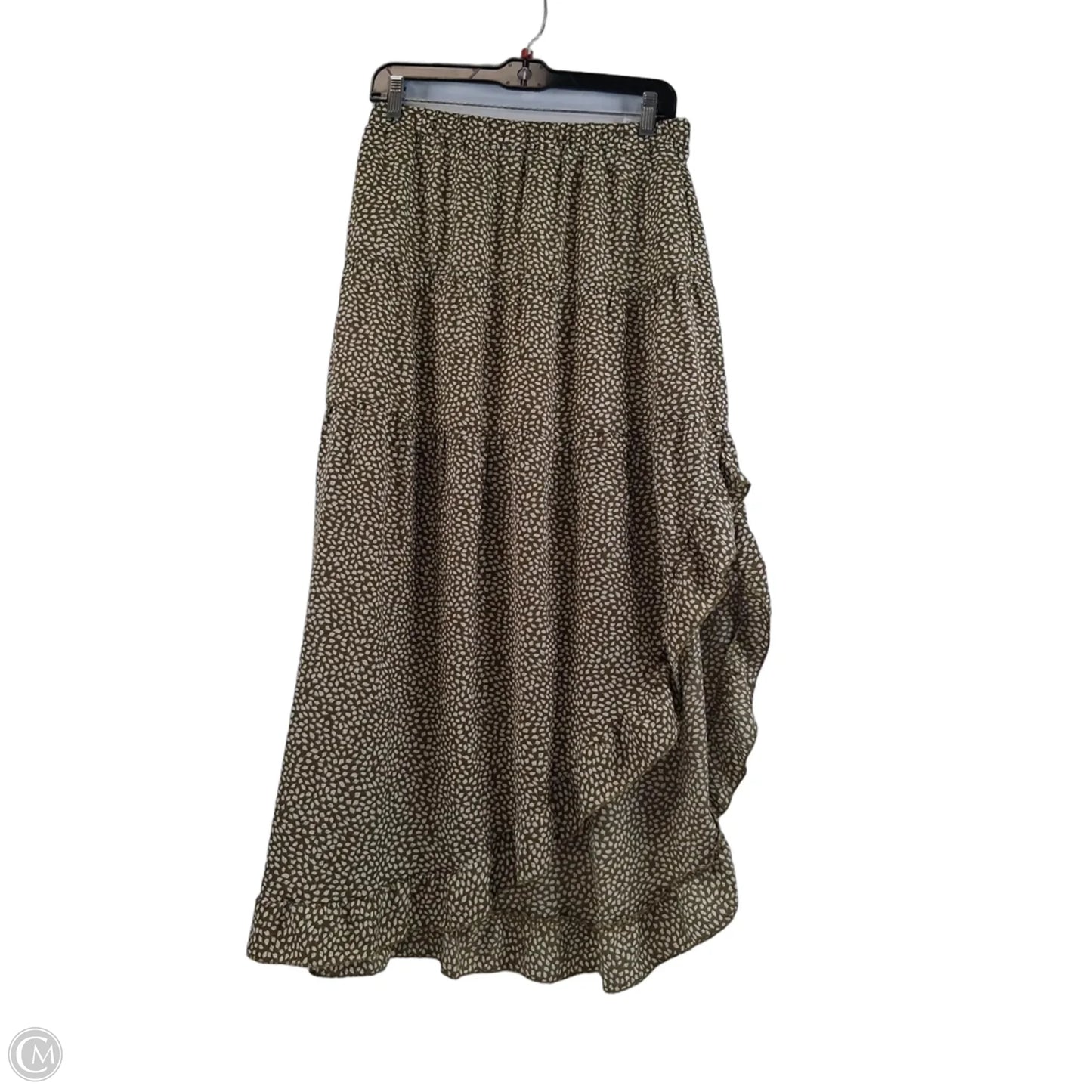 Skirt Maxi By Btfbm In Green & White, Size: 8