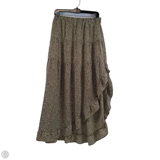 Skirt Maxi By Btfbm In Green & White, Size: 8