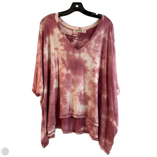 Top Short Sleeve By Three Bird Nest In Tie Dye Print, Size: M