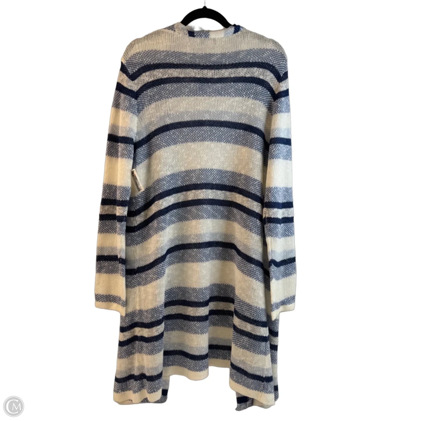 Cardigan By Christopher And Banks In Blue & White, Size: Xl