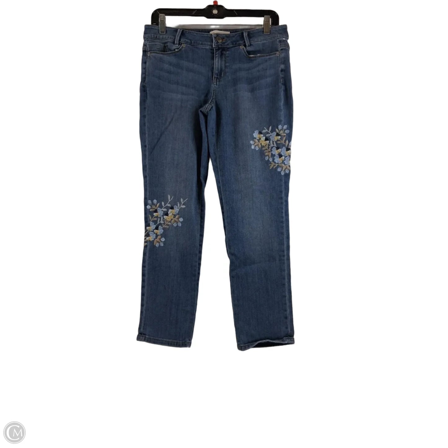 Jeans Straight By J. Jill In Blue Denim, Size: 6p