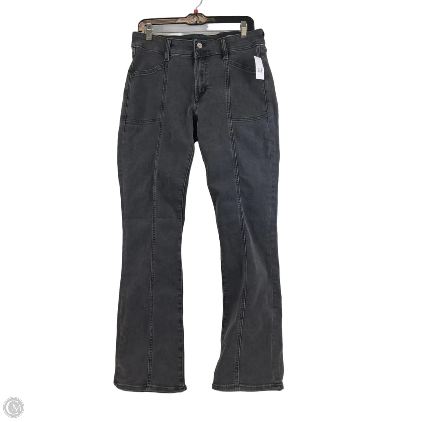 Jeans Boot Cut By Gap In Black Denim, Size: 10