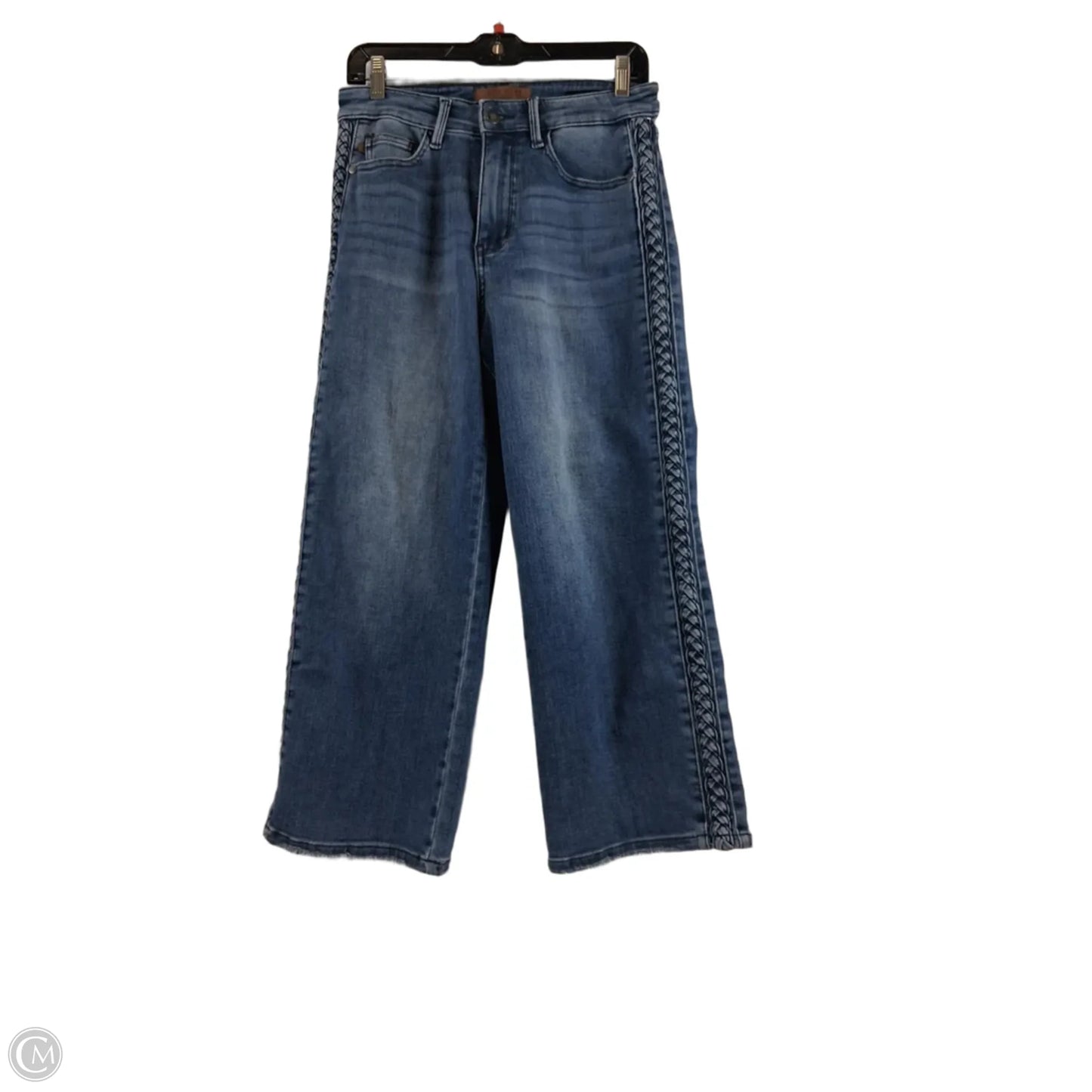 Jeans Wide Leg By Judy Blue In Blue Denim, Size: 8