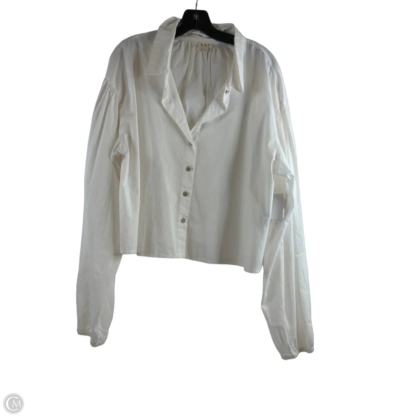 Top Long Sleeve By Pol In Cream, Size: L