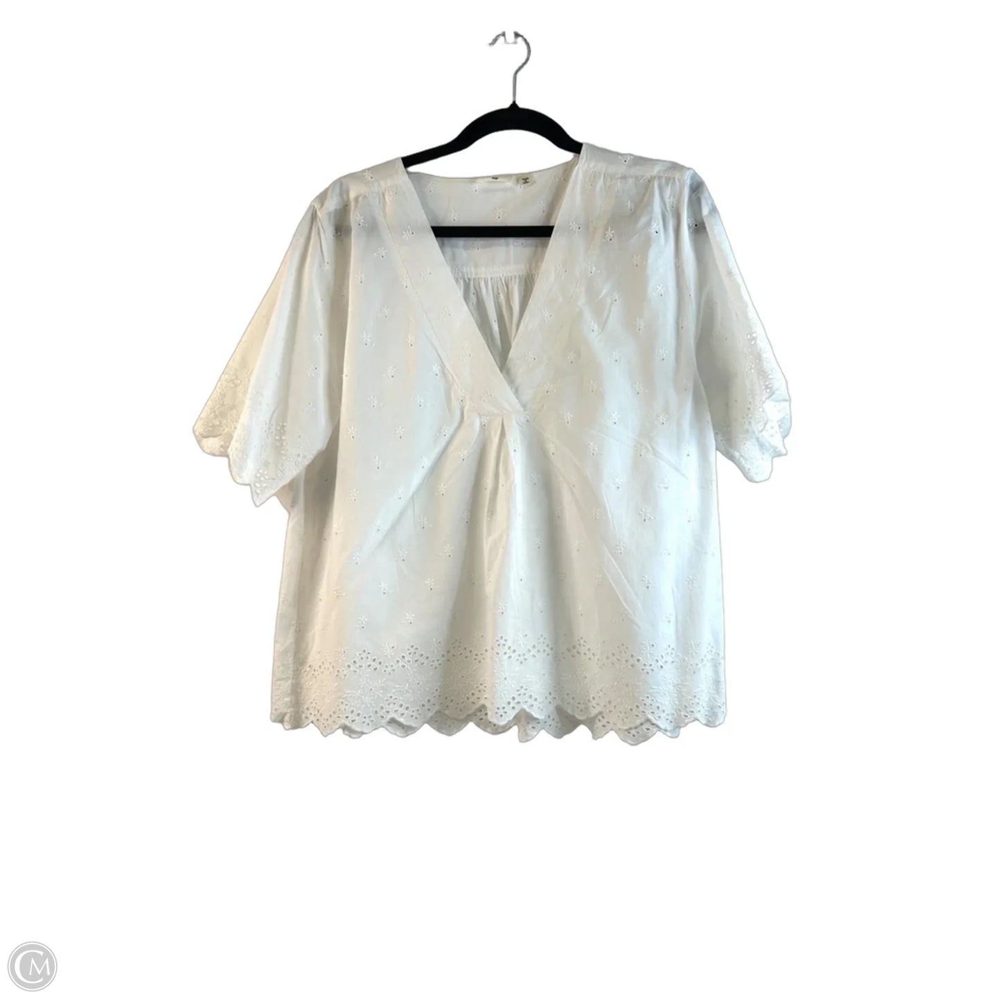 Top Short Sleeve By Dylan In White, Size: L