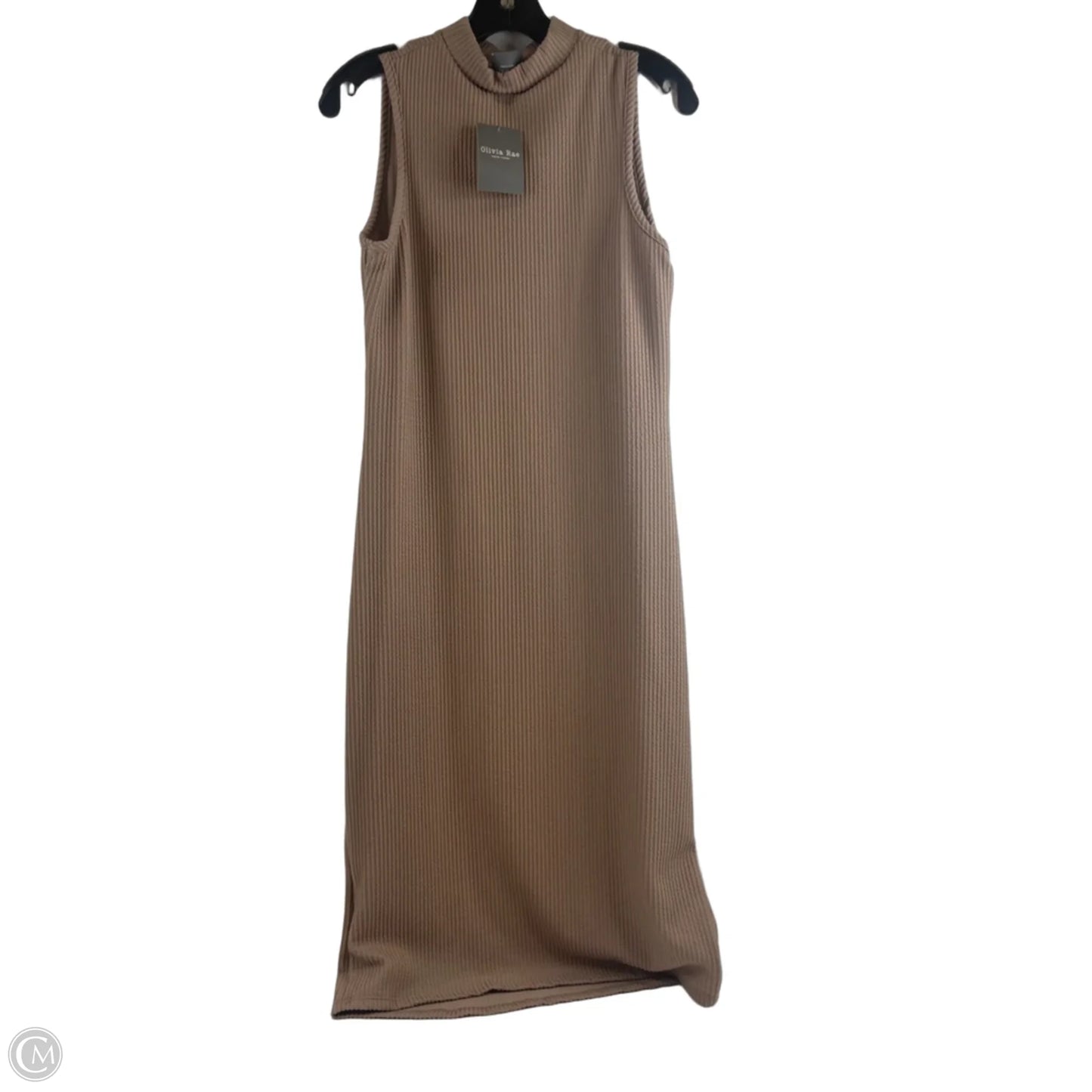 Dress Casual Midi By Olivia Rae In Brown, Size: M