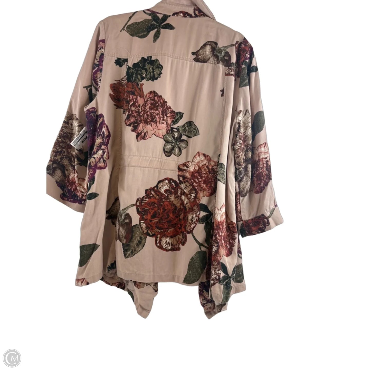 Blazer By Chicos In Orange & Pink, Size: Xl