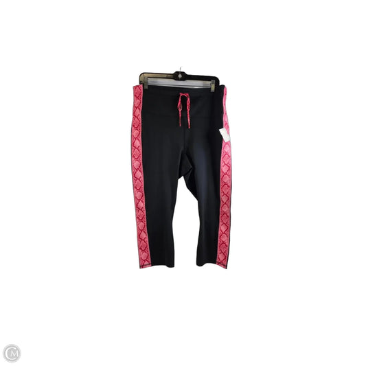 Athletic Leggings Capris By Fabletics In Black & Pink, Size: 1x