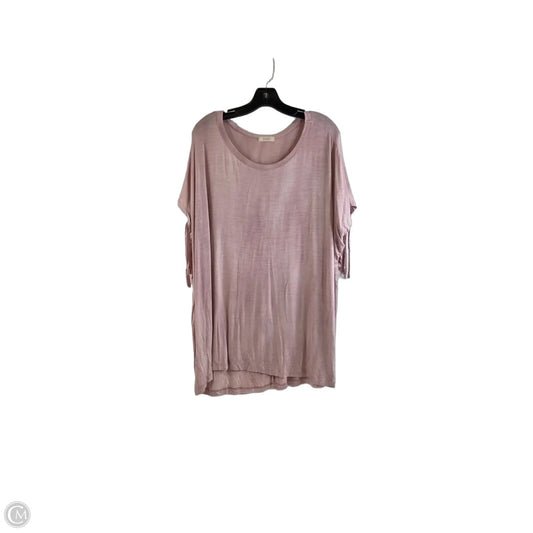 Top Short Sleeve By Oddi In Pink, Size: 2x