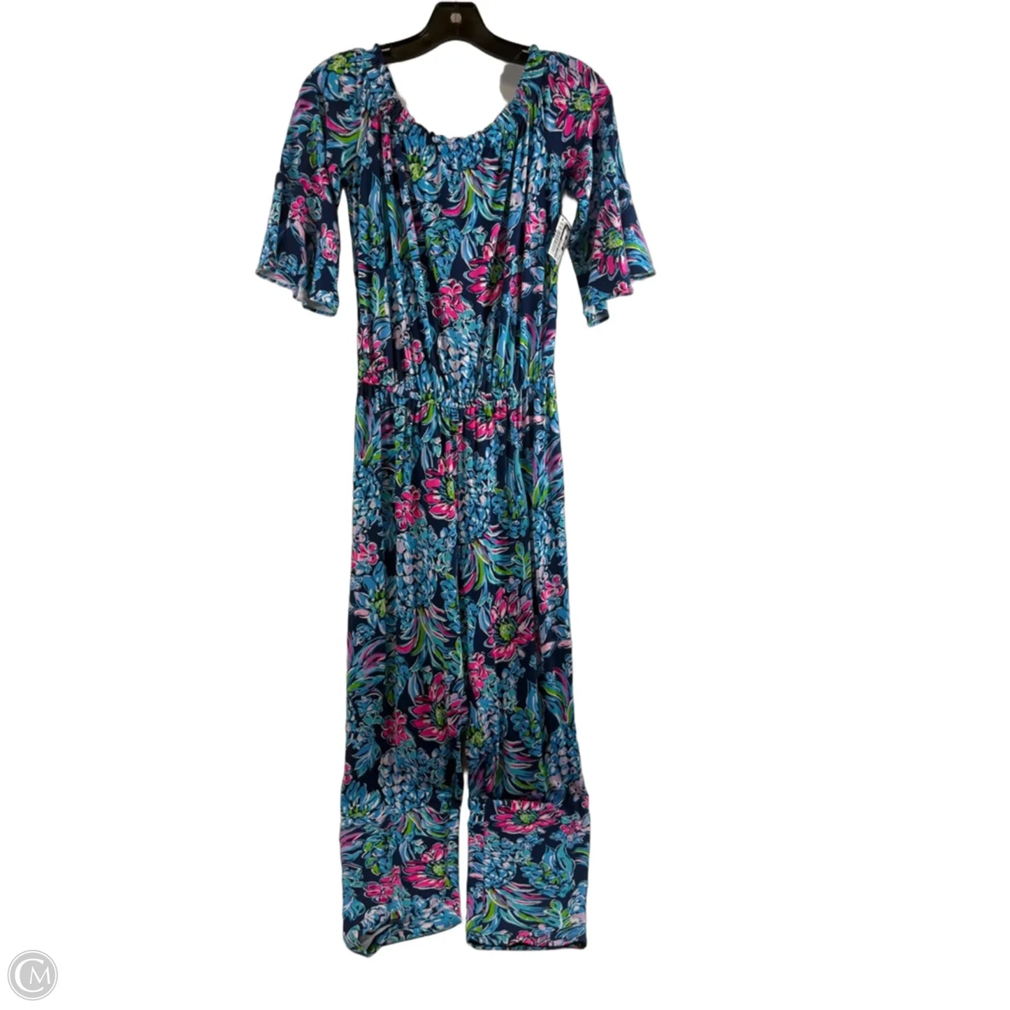 Jumpsuit Designer By Lilly Pulitzer In Blue & Green, Size: Xs
