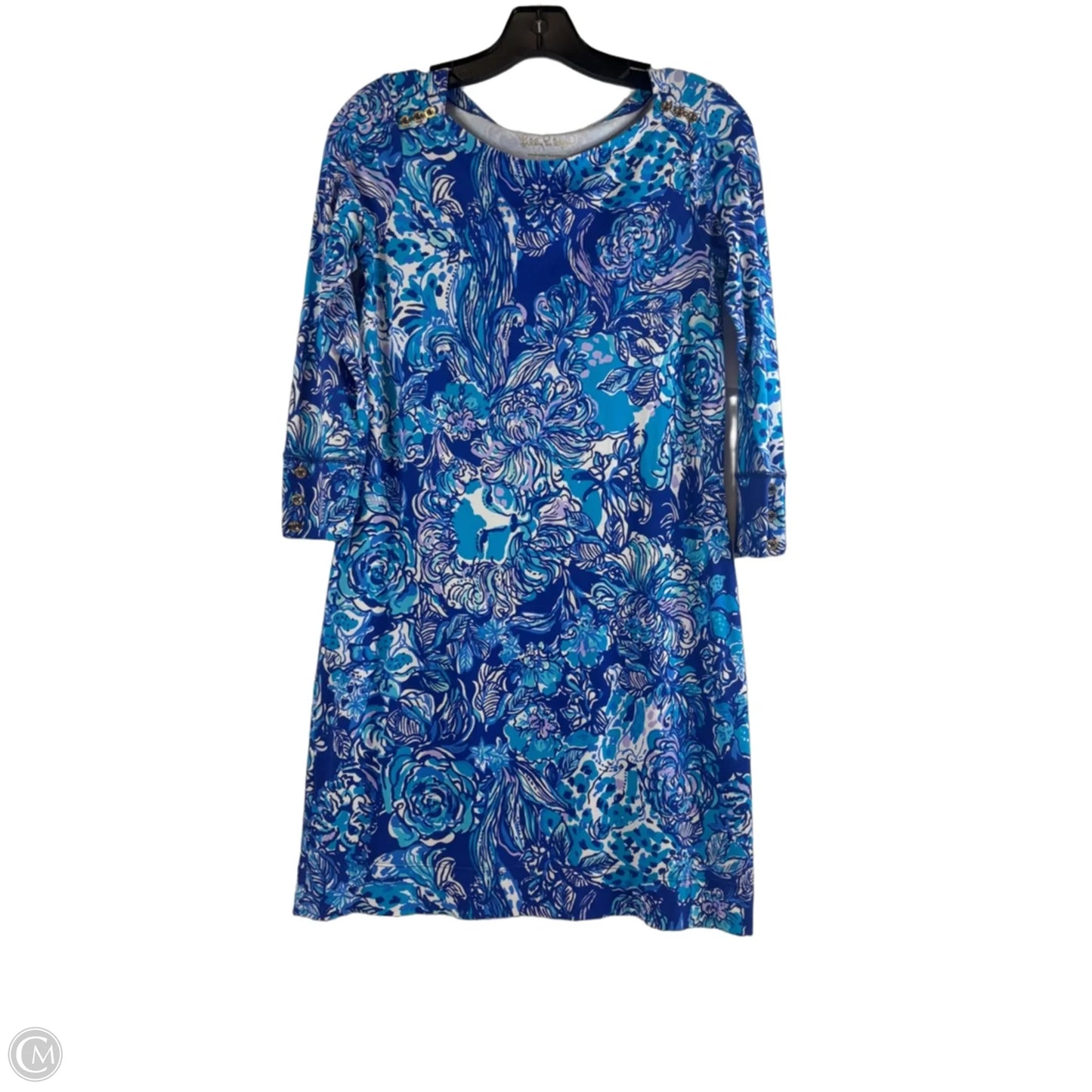 Dress Designer By Lilly Pulitzer In Blue & White, Size: Xs