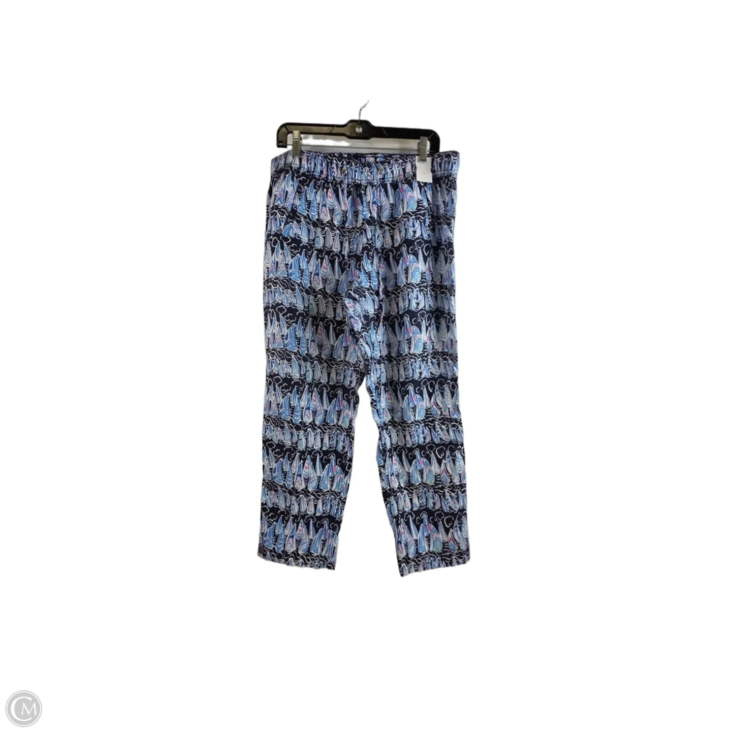 Pants Designer By Lilly Pulitzer In Blue & White, Size: M