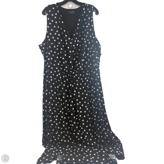 Dress Casual Midi By Lane Bryant In Black & White, Size: 3x