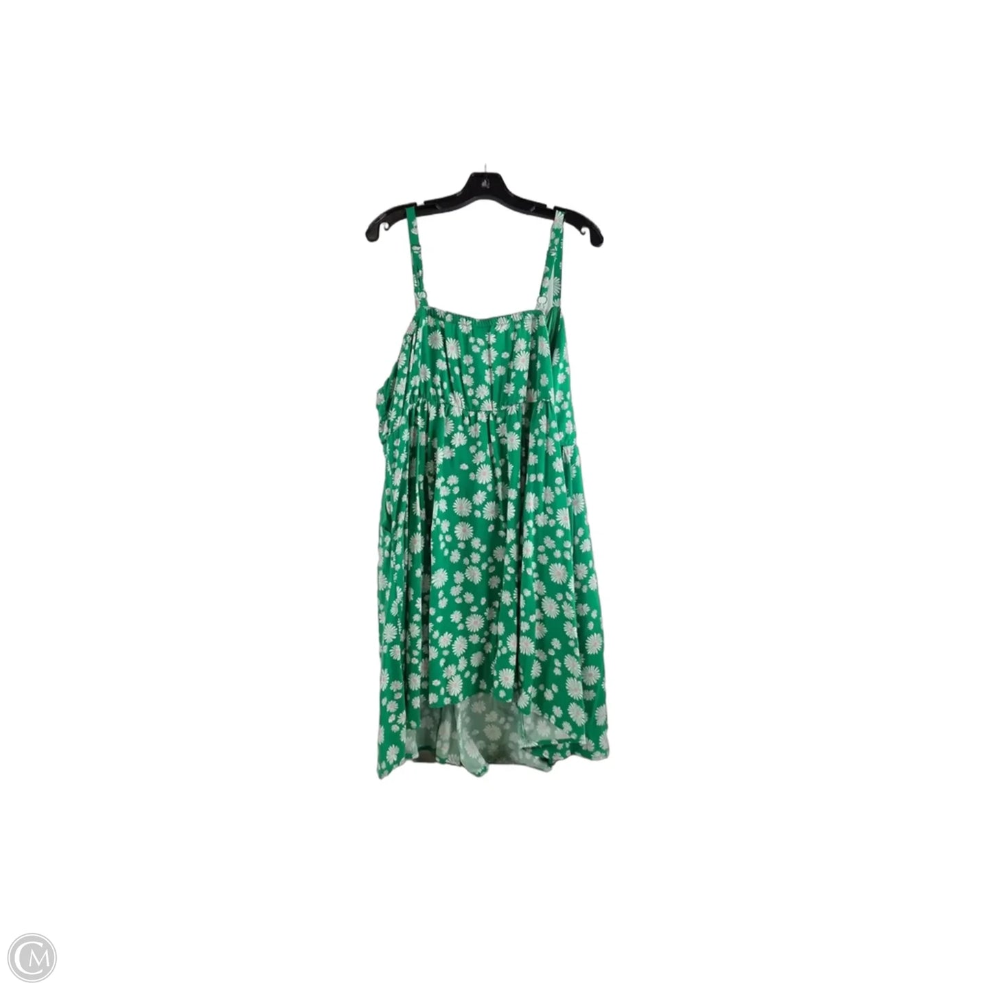Dress Casual Short By Torrid In Green & White, Size: 2x