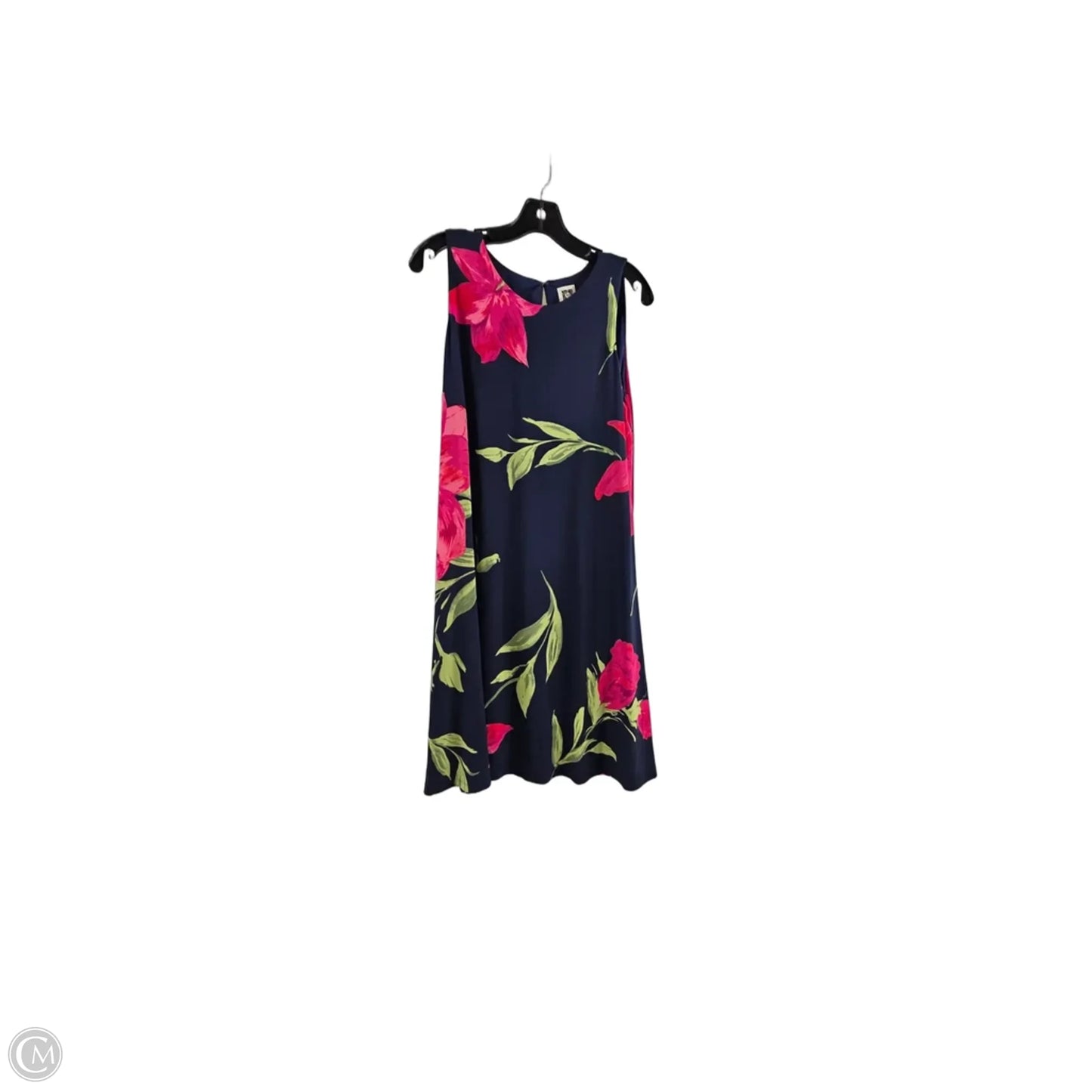 Dress Casual Midi By Anne Klein In Blue & Red, Size: Xl