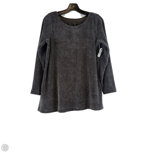Top Long Sleeve By J. Jill In Grey, Size: Sp