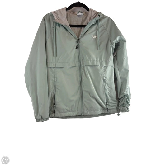 Athletic Jacket By New Balance In Green, Size: S