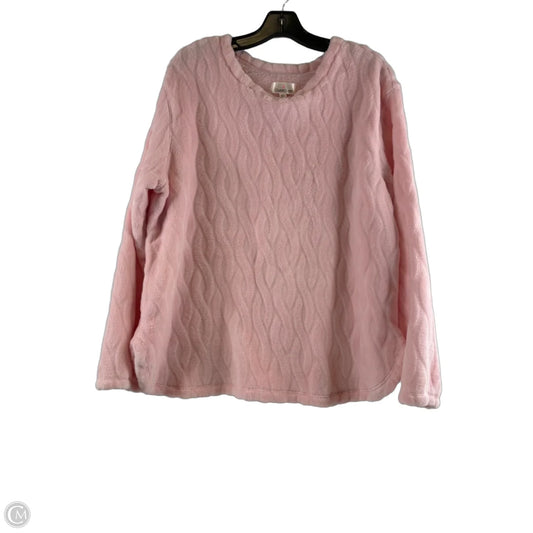 Top Long Sleeve By Cuddl Duds In Pink, Size: Xl