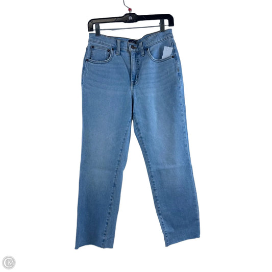 Jeans Straight By J. Crew In Blue Denim, Size: 4p