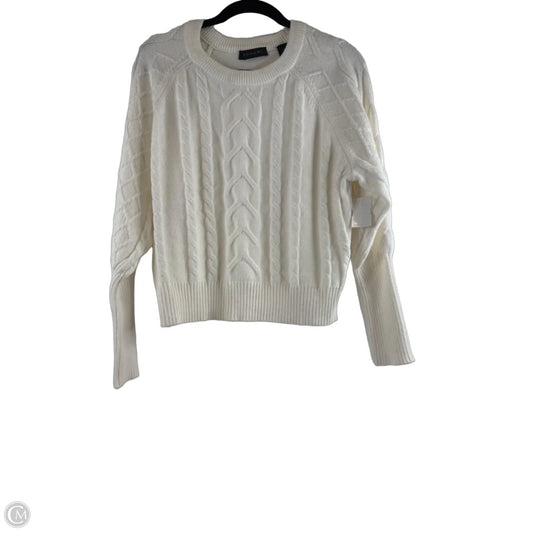 Sweater By Tahari In White, Size: M