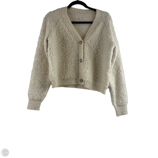 Sweater Cardigan By Lucky Brand In Cream, Size: S