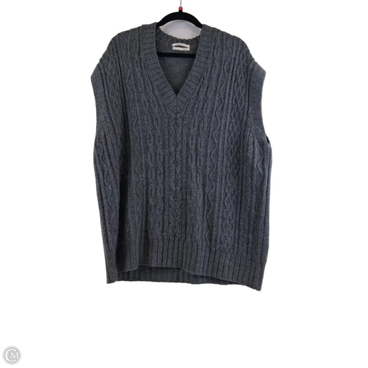 Vest Sweater By Anthropologie In Grey, Size: M
