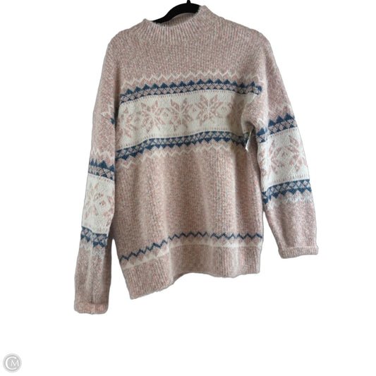 Sweater By Clothes Mentor In Blue & Orange, Size: L