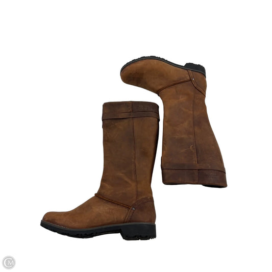 Boots Mid-calf Flats By Eddie Bauer In Brown, Size: 10