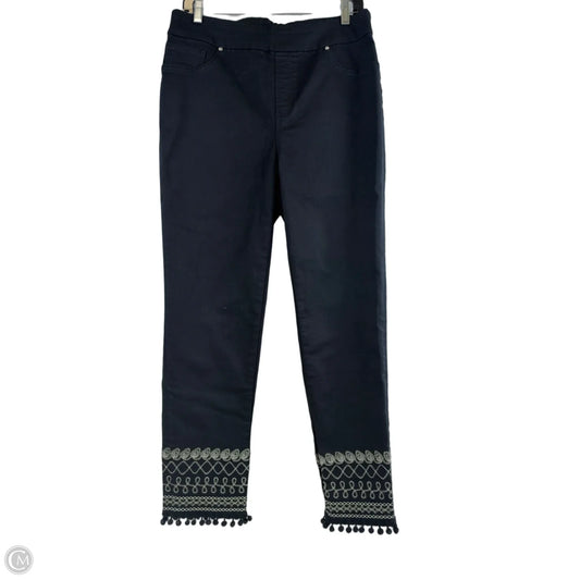 Jeans Jeggings By Chicos In Black Denim, Size: 8