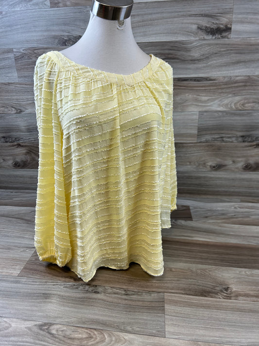 Top 3/4 Sleeve By Lc Lauren Conrad  Size: Large