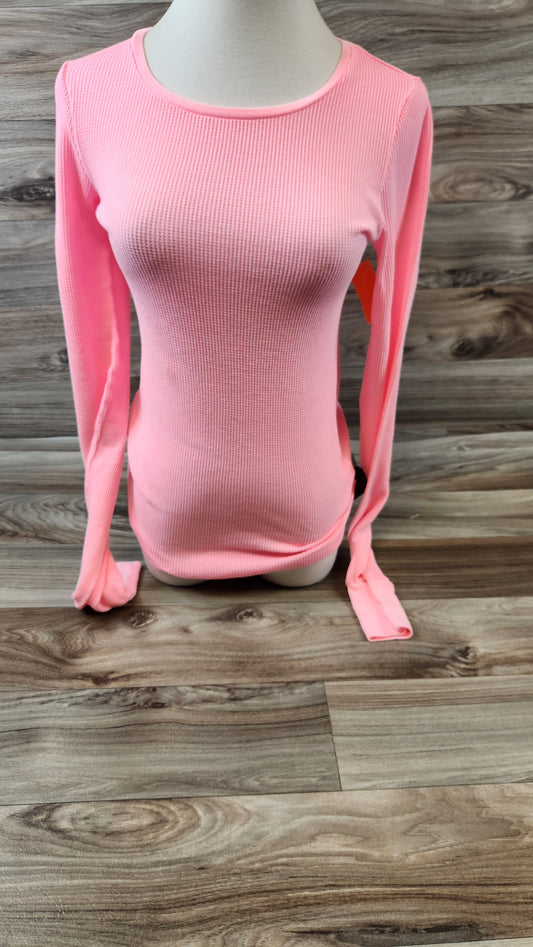 Top Long Sleeve Basic By Pink  Size: Petite   Small